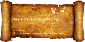 Merschitz Angelika névjegykártya